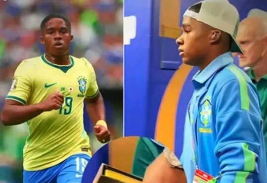 Endrick emociona antes do jogo