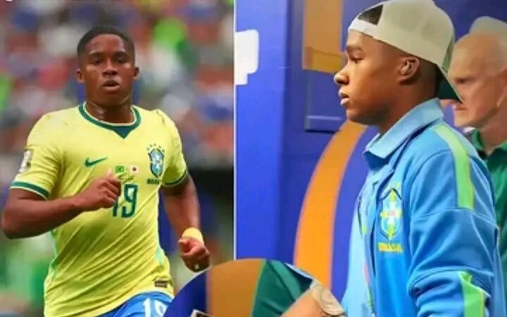 Endrick emociona antes do jogo