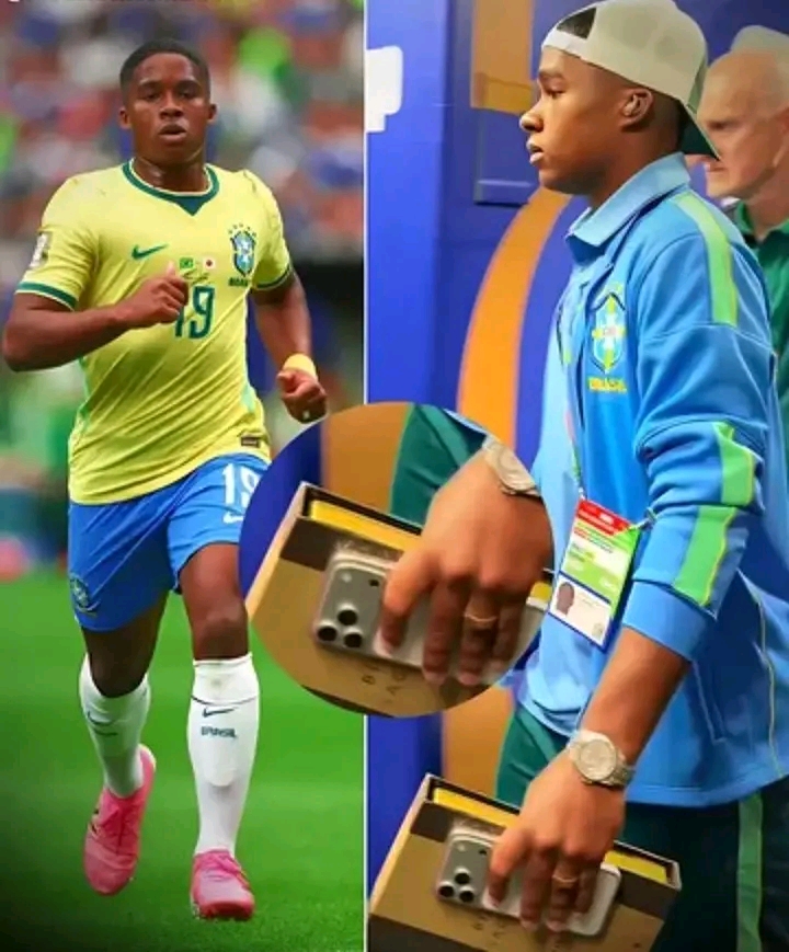 Endrick emociona antes do jogo